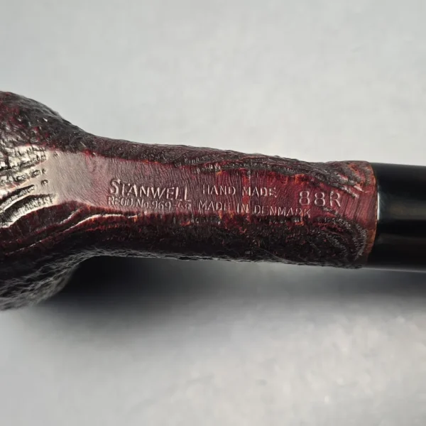 Stanwell (c.1960s) Reg era Hand Made 88R Sandblasted Stack Estate Briar Pipe, Danish Estates - Image 11