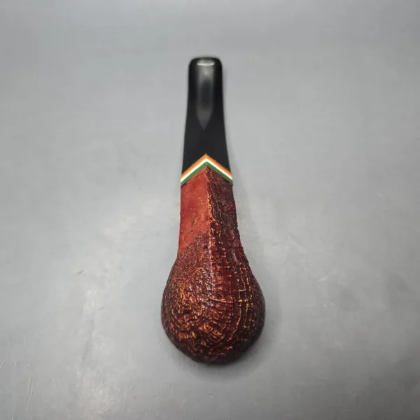 Peterson 2026 St Patrick's Day 80s Sandblasted Bent Bulldog Briar Pipe, New - Image 11