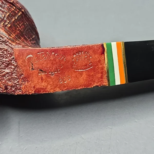 Peterson 2026 St Patrick's Day 80s Sandblasted Bent Bulldog Briar Pipe, New - Image 12