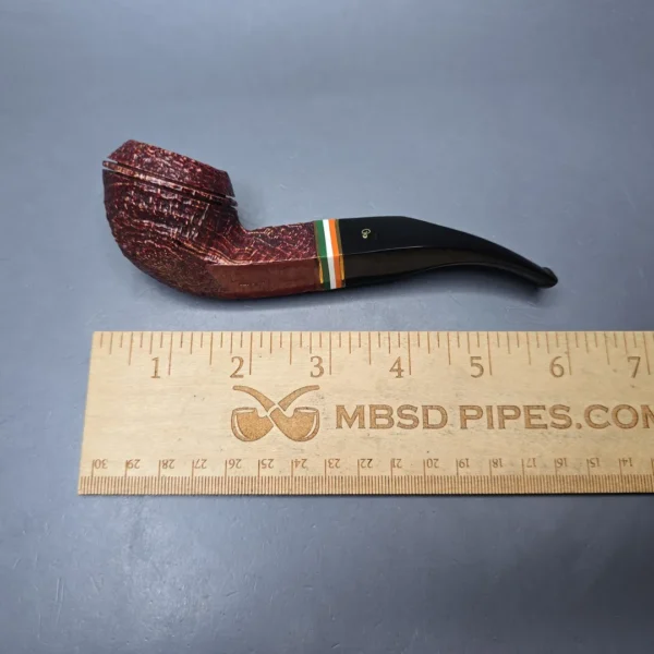 Peterson 2026 St Patrick's Day 80s Sandblasted Bent Bulldog Briar Pipe, New - Image 13