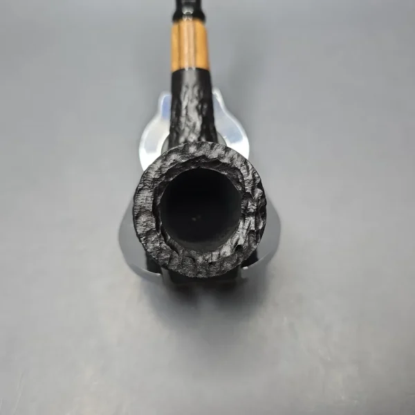 MBSD Briars by Piero Vitale Black Rusticated Billiard with Olivewood (New) - Image 7
