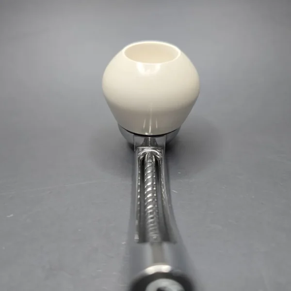 Falcon Bent Multipurpose w/ MBSD Meerschaum Rhodesian Block Meerschaum Bowl Pipe, New - Image 6