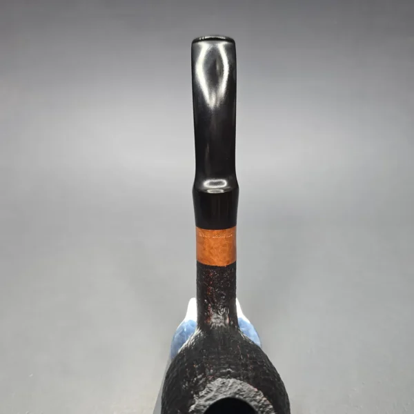 WO Larsen Straight Grain Large Sandblasted Egg Estate Briar Pipe, Danish Estates - Image 8