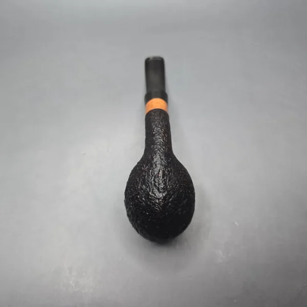 WO Larsen Straight Grain Large Sandblasted Egg Estate Briar Pipe, Danish Estates - Image 10