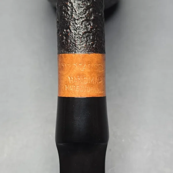 WO Larsen Straight Grain Large Sandblasted Egg Estate Briar Pipe, Danish Estates - Image 11