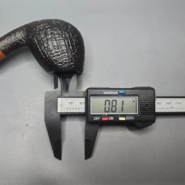 WO Larsen Straight Grain Large Sandblasted Egg Estate Briar Pipe, Danish Estates - Image 14