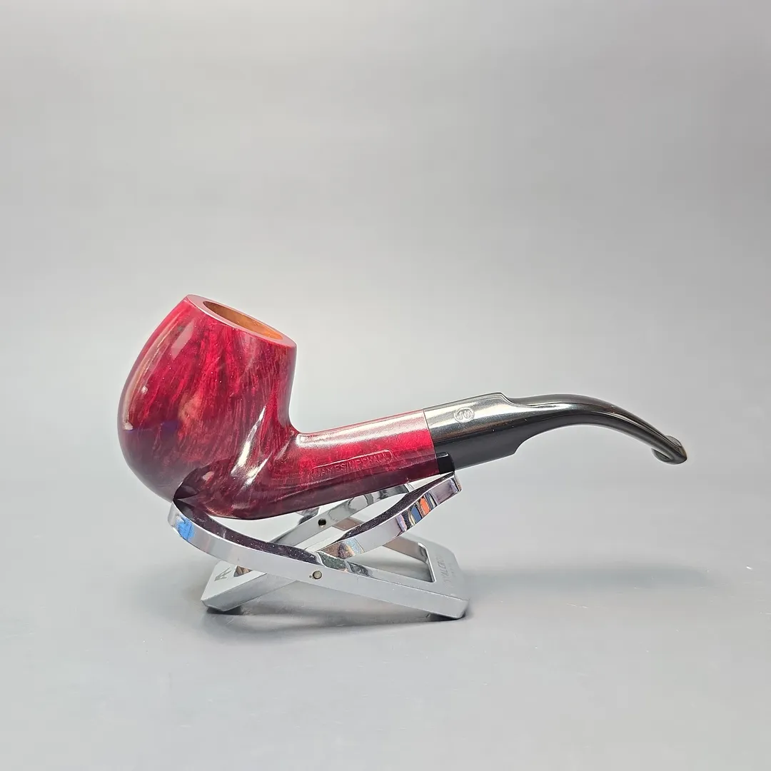 James Upshall (c.1979-84) Smooth Diamond Shank Bent Billiard (Unsmoked Estate) - Image 2