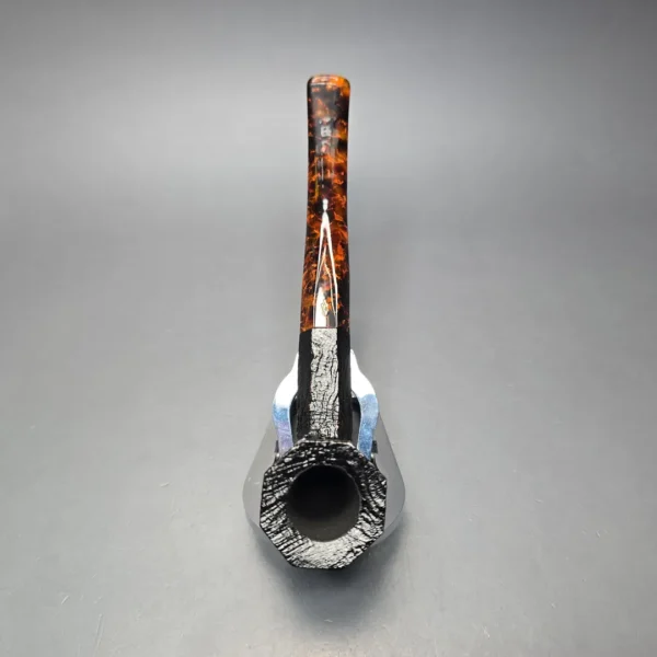 Savinelli Ottagono Long II Sandblasted Panel Dublin Briar Pipe, New, 6mm - Image 9
