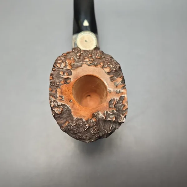 Bonfiglioli 2014 CORPS Sandblasted Hawkbill w/ Silver Estate Briar Pipe, Unsmoked - Image 8