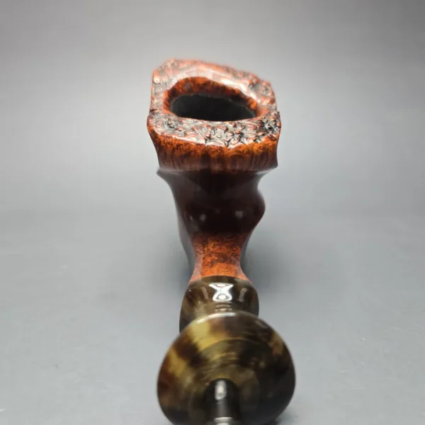 Larsen & Stigart Champ of Denmark XXL Smooth Freehand w/ Horn Estate Briar Pipe, Danish Estates - Image 6