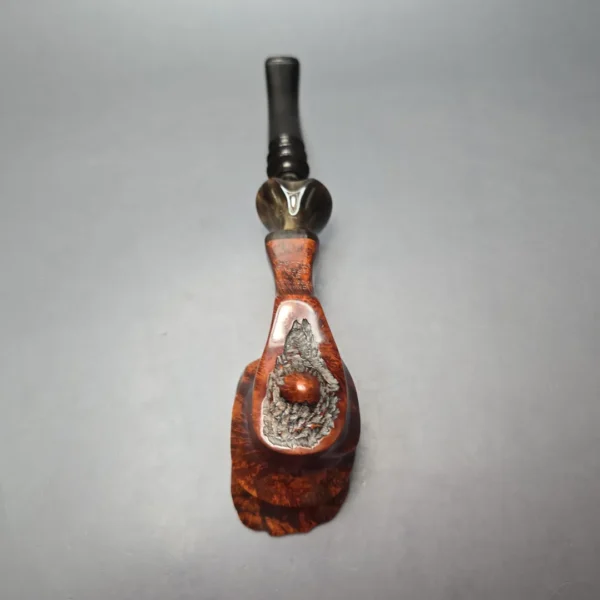 Larsen & Stigart Champ of Denmark XXL Smooth Freehand w/ Horn Estate Briar Pipe, Danish Estates - Image 10