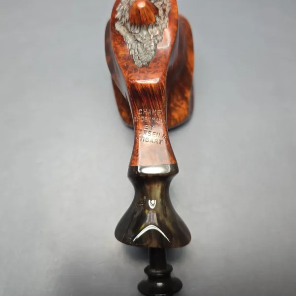 Larsen & Stigart Champ of Denmark XXL Smooth Freehand w/ Horn Estate Briar Pipe, Danish Estates - Image 11