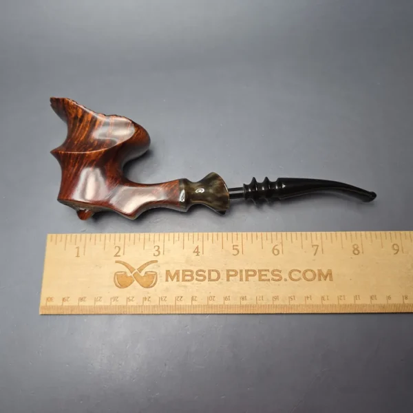 Larsen & Stigart Champ of Denmark XXL Smooth Freehand w/ Horn Estate Briar Pipe, Danish Estates - Image 12