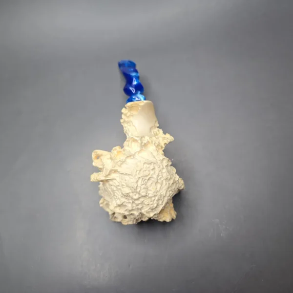 Micoli (Robert Burns) 1974 XL Rusticated Meerschaum Freehand Estate Pipe, Unsmoked - Image 7