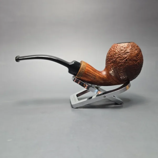 Luciano Partially Sandblasted Apple w/ Oak Estate Briar Pipe, Italian Estates - Image 4