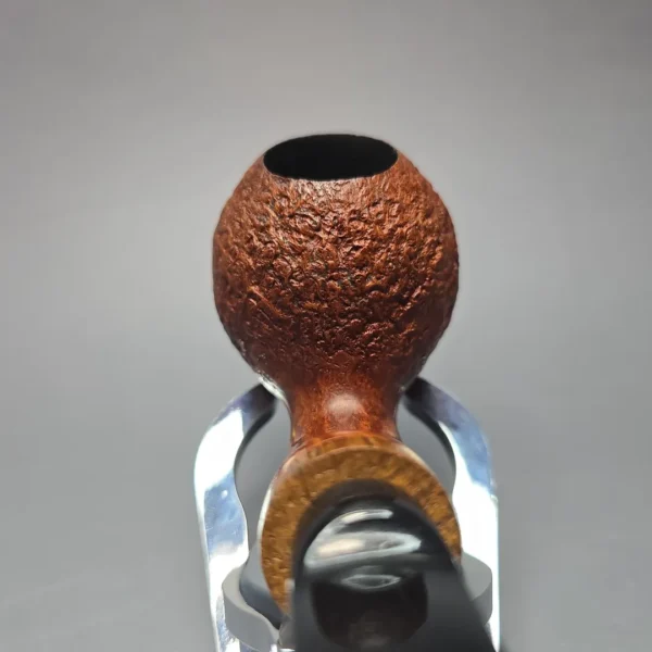 Luciano Partially Sandblasted Apple w/ Oak Estate Briar Pipe, Italian Estates - Image 6