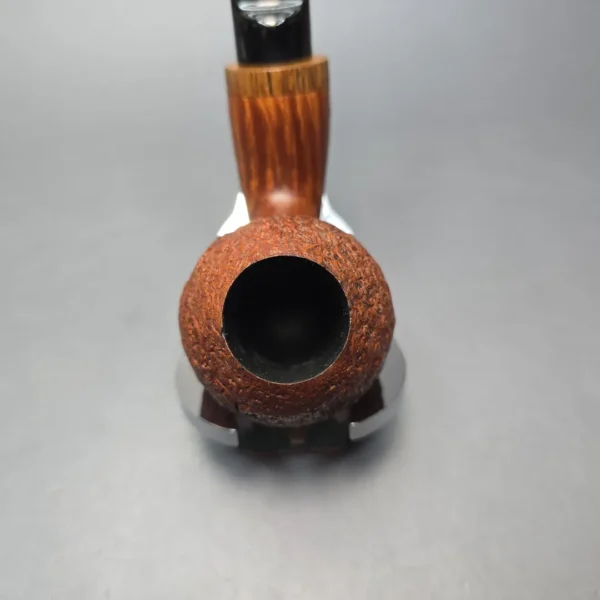 Luciano Partially Sandblasted Apple w/ Oak Estate Briar Pipe, Italian Estates - Image 7