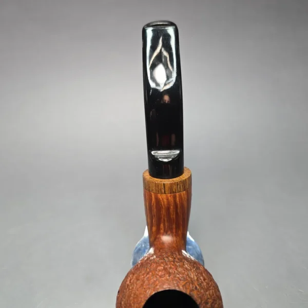Luciano Partially Sandblasted Apple w/ Oak Estate Briar Pipe, Italian Estates - Image 8