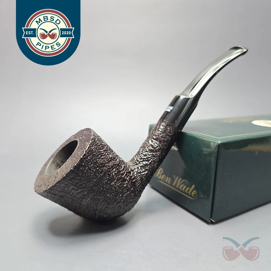 Ben Wade (Peter Wilson) XL Sandblasted Dublin Estate Briar Pipe, Unsmoked