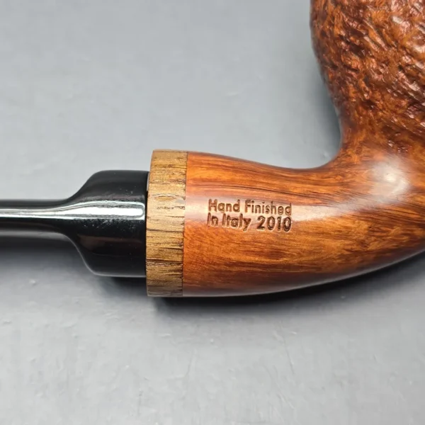 Luciano Partially Sandblasted Apple w/ Oak Estate Briar Pipe, Italian Estates - Image 12