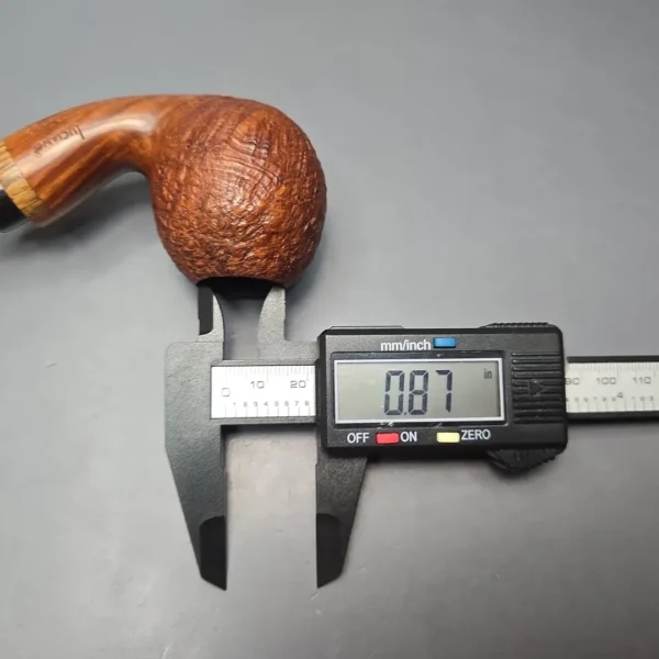 Luciano Partially Sandblasted Apple w/ Oak Estate Briar Pipe, Italian Estates - Image 14