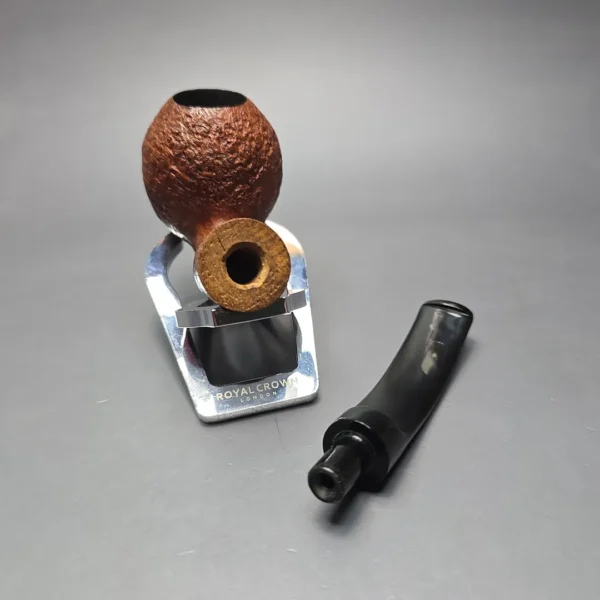 Luciano Partially Sandblasted Apple w/ Oak Estate Briar Pipe, Italian Estates - Image 15