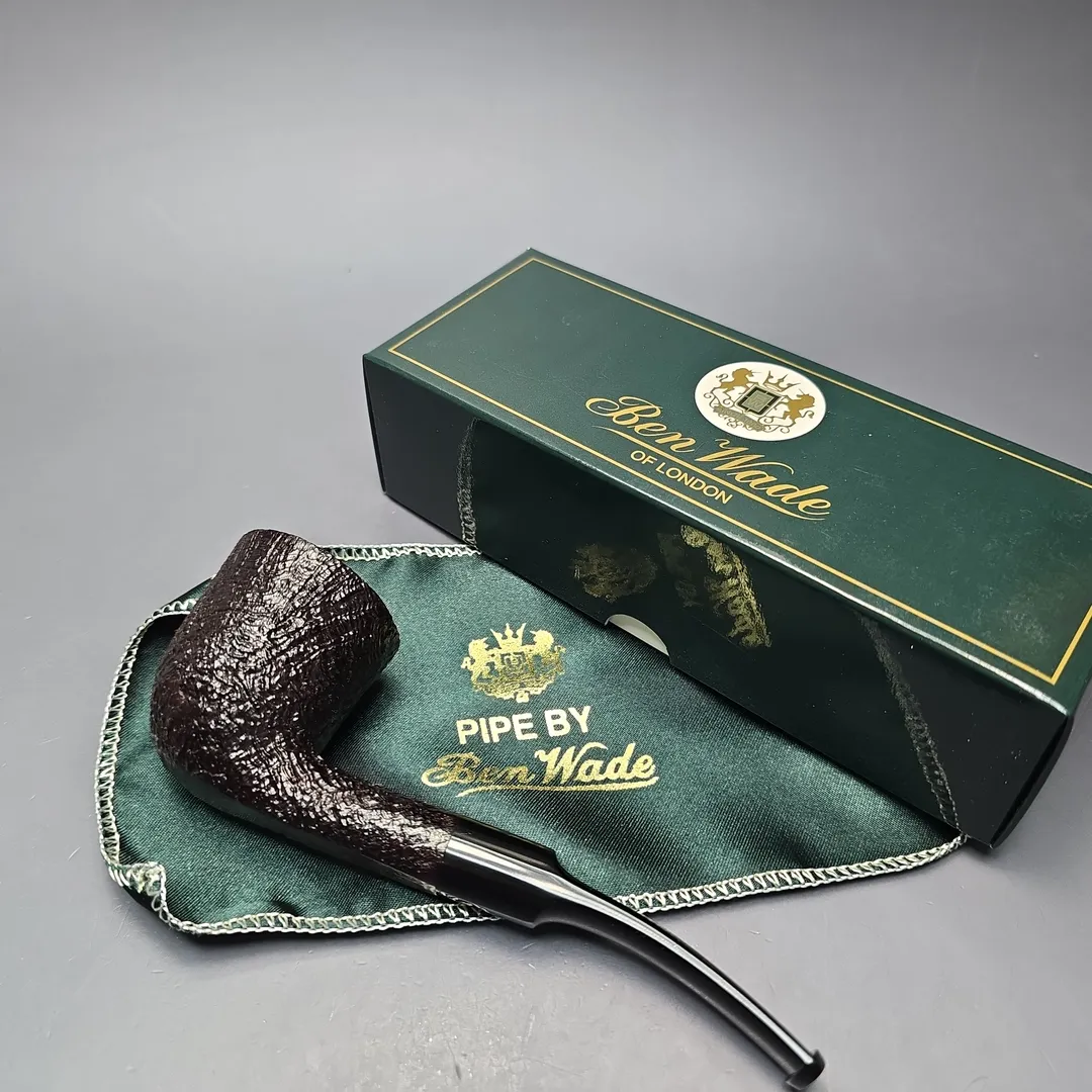 Ben Wade (Peter Wilson) XL Sandblasted Dublin Estate Briar Pipe, Unsmoked - Image 2