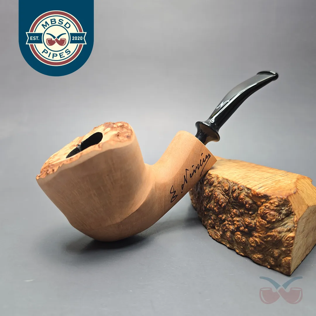 Nording Signature Natural Smooth Freehand Estate Briar Pipe, Unsmoked