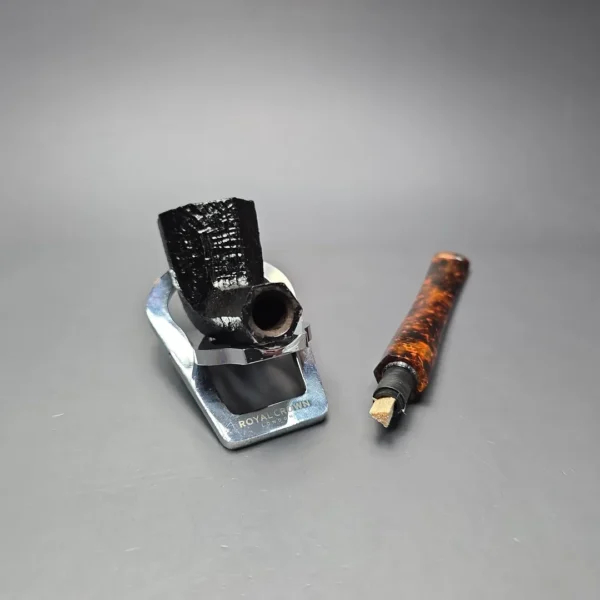 Savinelli Ottagono Long II Sandblasted Panel Dublin Briar Pipe, New, 6mm - Image 14