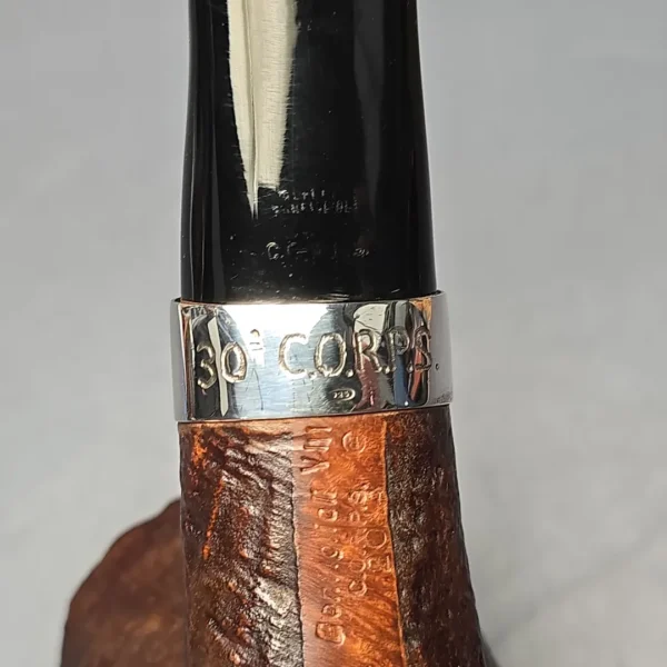 Bonfiglioli 2014 CORPS Sandblasted Hawkbill w/ Silver Estate Briar Pipe, Unsmoked - Image 13