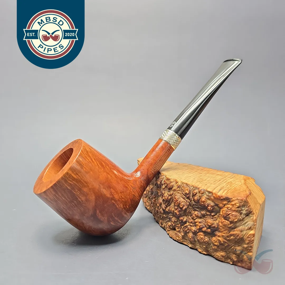 James Upshall (c.1980s) P Grade Smooth Billiard with Silver (Unsmoked Estate)