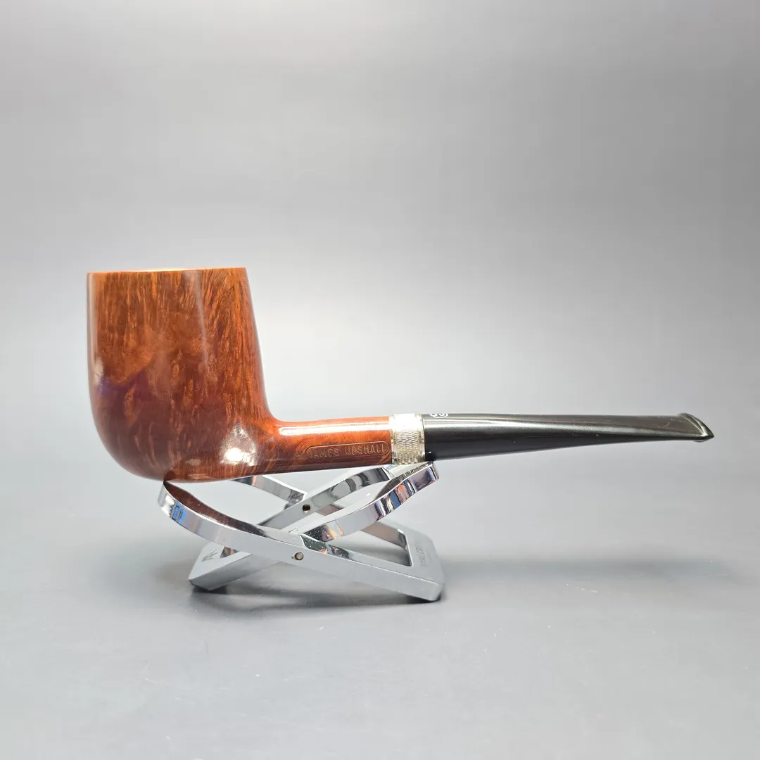 James Upshall (c.1980s) P Grade Smooth Billiard with Silver (Unsmoked Estate) - Image 2