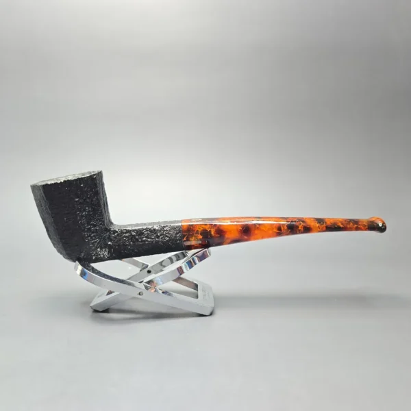 Savinelli Ottagono Long II Sandblasted Panel Dublin Briar Pipe, New, 6mm - Image 3