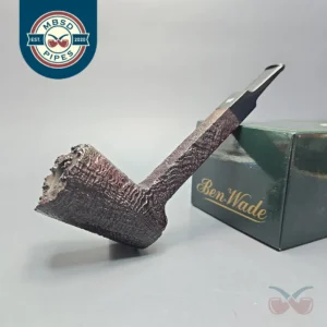 Ben Wade (Peter Wilson) Magnum Sandblasted Poker Estate Briar Pipe, Unsmoked