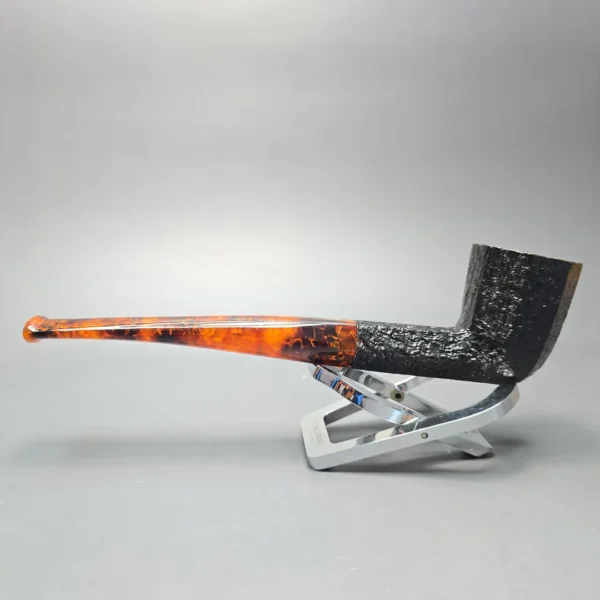 Savinelli Ottagono Long II Sandblasted Panel Dublin Briar Pipe, New, 6mm - Image 5
