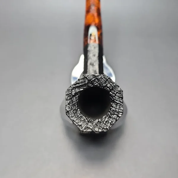 Savinelli Ottagono Long II Sandblasted Panel Dublin Briar Pipe, New, 6mm - Image 7