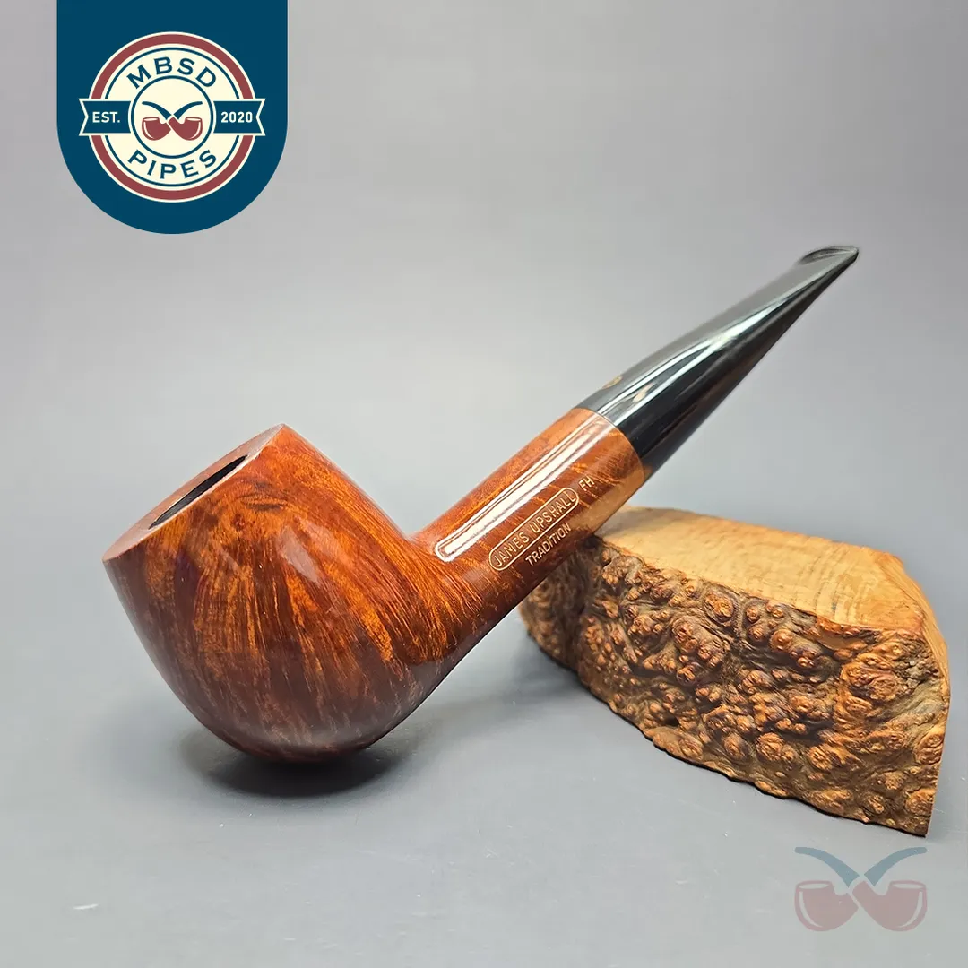 James Upshall Empire Series Tradition XXL Smooth Billiard Estate Briar Pipe, Unsmoked