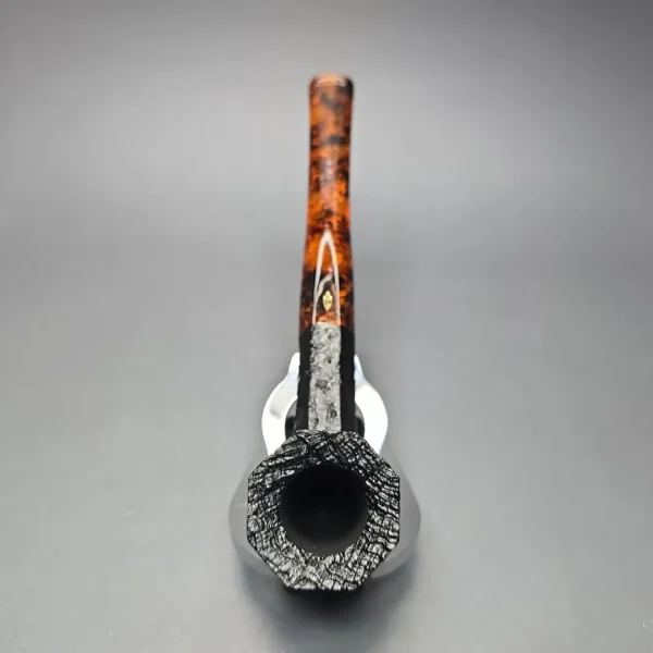 Savinelli Ottagono Long II Sandblasted Panel Dublin Briar Pipe, New, 6mm - Image 8