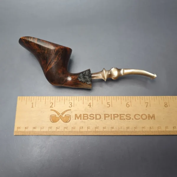 Monte Verdi (Preben Holm) Deluxe Flair Grain XXL Smooth Freehand Estate Briar Pipe, Danish Estates - Image 12