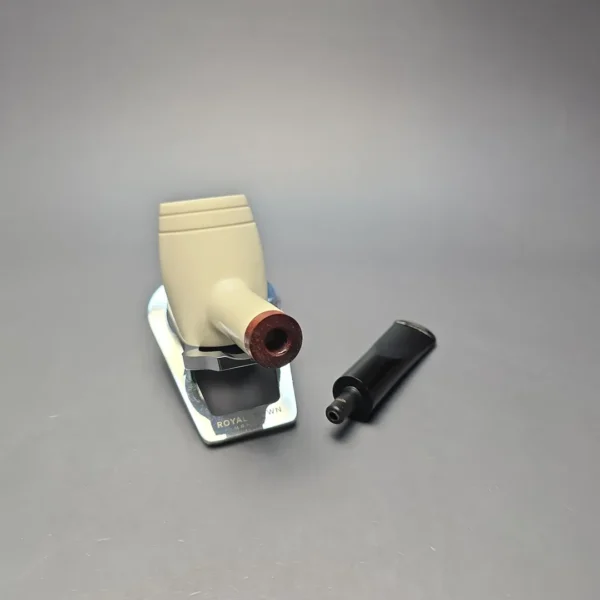 MBSD Meerschaum Deluxe Smooth "Whittler" Poker with Briar-Mortise (New) - Image 13