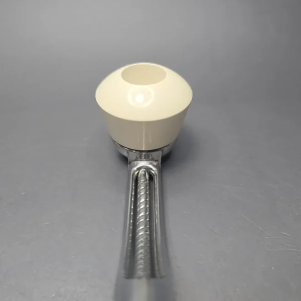Falcon Chrome Bent w/ MBSD Meerschaum Dublin Block Meerschaum Bowl Pipe, New - Image 6