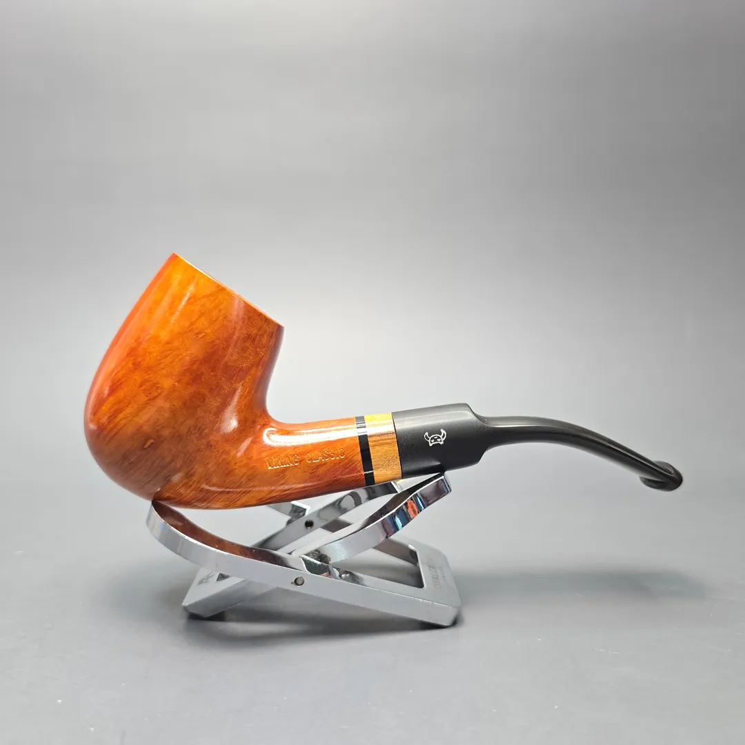 Viking Classic Smooth Bent Billiard (Unsmoked Estate) - Image 2