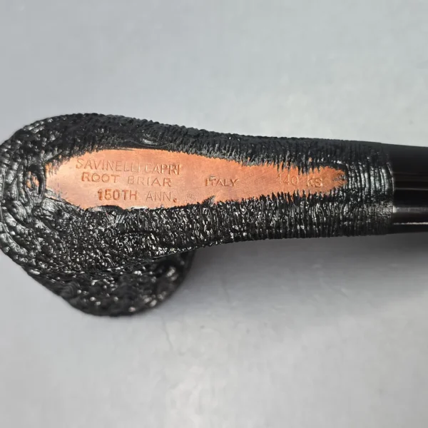 Savinelli 150th Anniversary Capri Root Briar 440 KS Rusticated Oval Shank Dublin Briar Pipe, New - Image 11