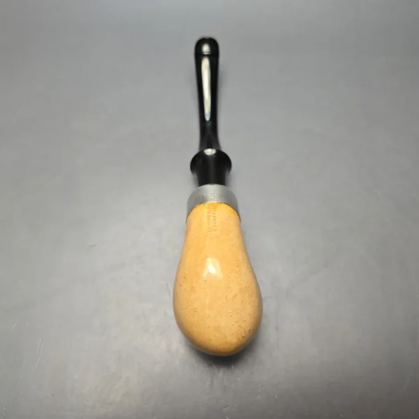 Belt (London Meerschaum) Fumed African Block Meerschaum Bent Billiard with Les Wood Silver (Unsmoked Estate) - Image 10