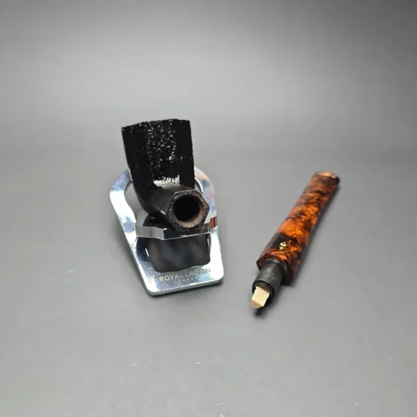 Savinelli Ottagono Long II Sandblasted Panel Dublin Briar Pipe, New, 6mm - Image 14