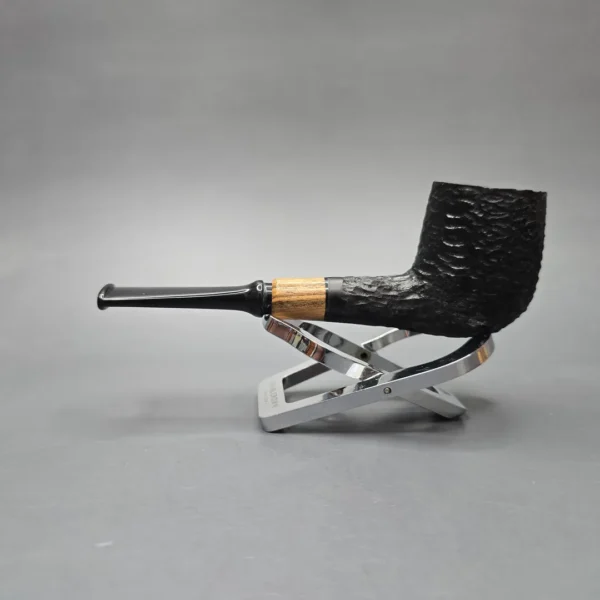 MBSD Briars by Piero Vitale Black Rusticated Billiard with Olivewood (New) - Image 4