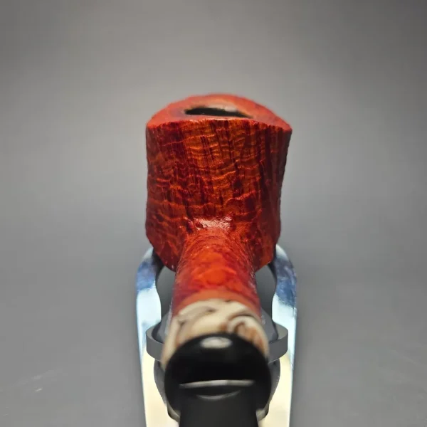 Peder Jeppesen Ida Sandblasted Pot Estate Briar Pipe, Danish Estates - Image 6
