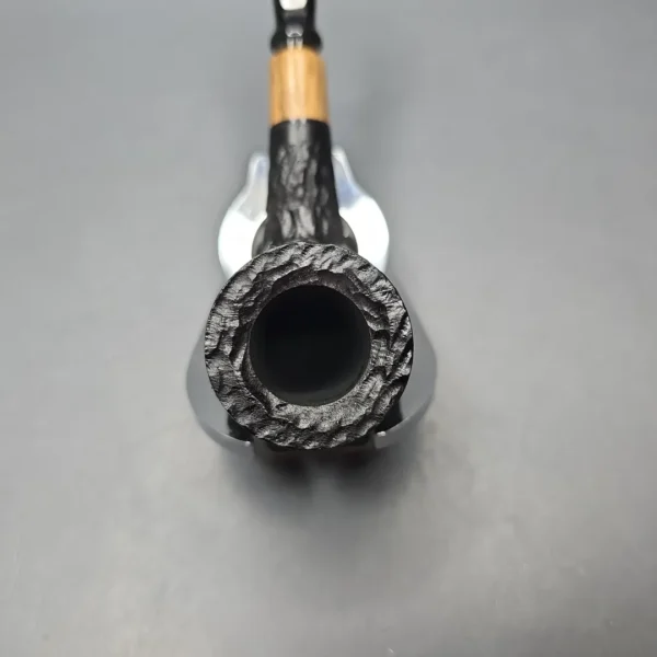 MBSD Briars by Piero Vitale Black Rusticated Billiard with Olivewood (New) - Image 7