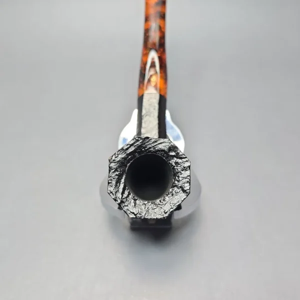 Savinelli Ottagono Long II Sandblasted Panel Dublin Briar Pipe, New, 6mm - Image 7