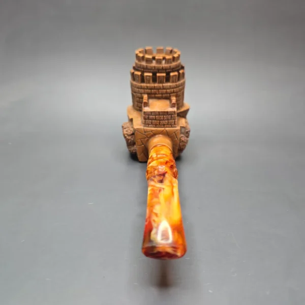 Ismail Baglan Magnum Castle Keep Estate Block Meerschaum Pipe, Turkish Estates - Image 6
